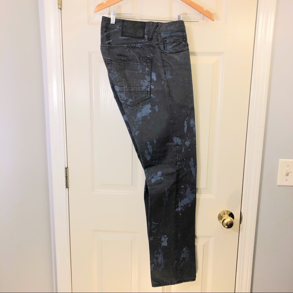 PRPS Acid Wash Button Fly Blue Jeans
